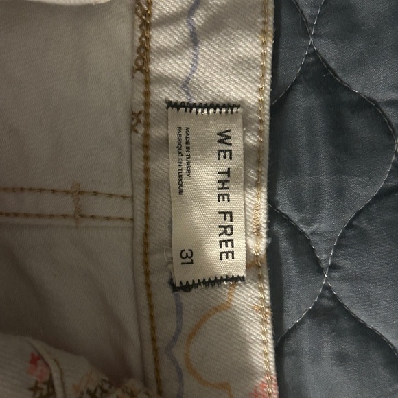 Free People Floral Denim Pants - Picture 6 of 6